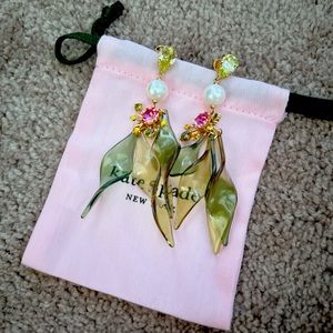 Kate Spade rooftop garden statement earrings